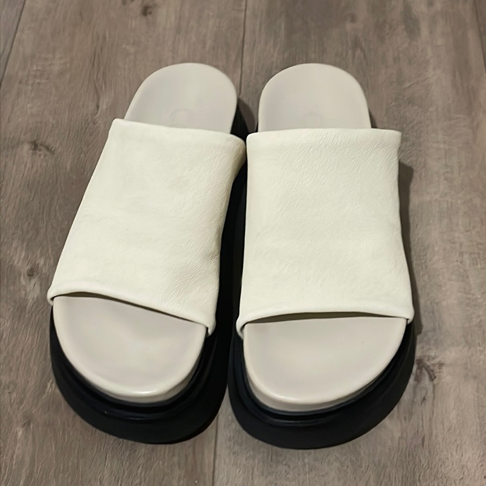 COS Off White platform sandals